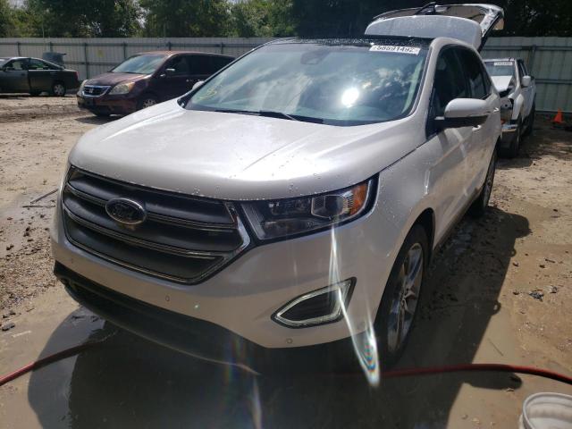 2FMPK4K81FBB64573 - 2015 FORD EDGE TITAN WHITE photo 2