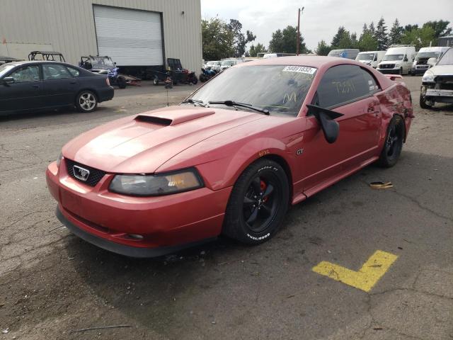 1FAFP42X51F232380 - 2001 FORD MUSTANG GT RED photo 2