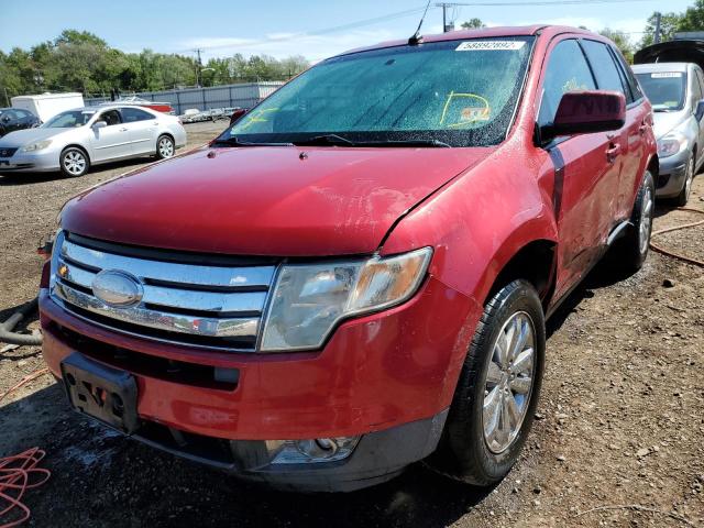 2FMDK48C17BB30147 - 2007 FORD EDGE SEL RED photo 2