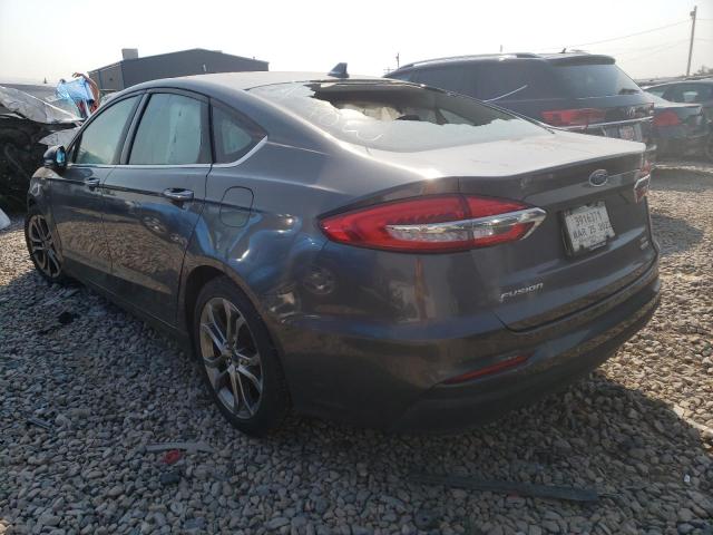 3FA6P0CD2LR154336 - 2020 FORD FUSION SEL GRAY photo 3