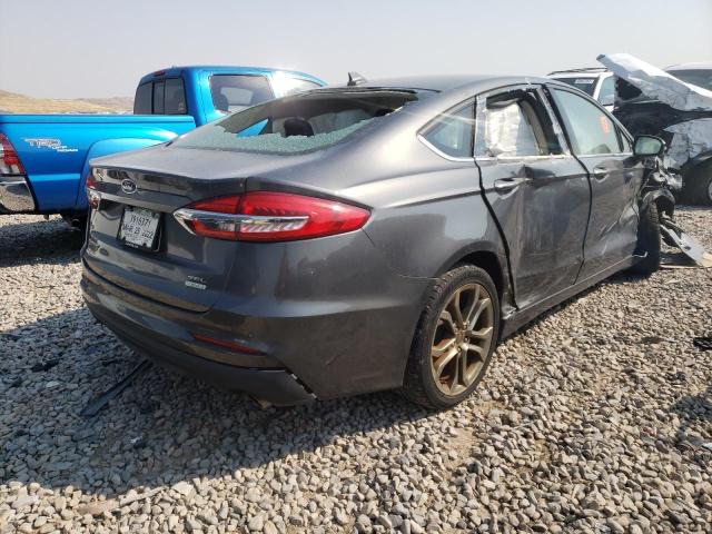 3FA6P0CD2LR154336 - 2020 FORD FUSION SEL GRAY photo 4