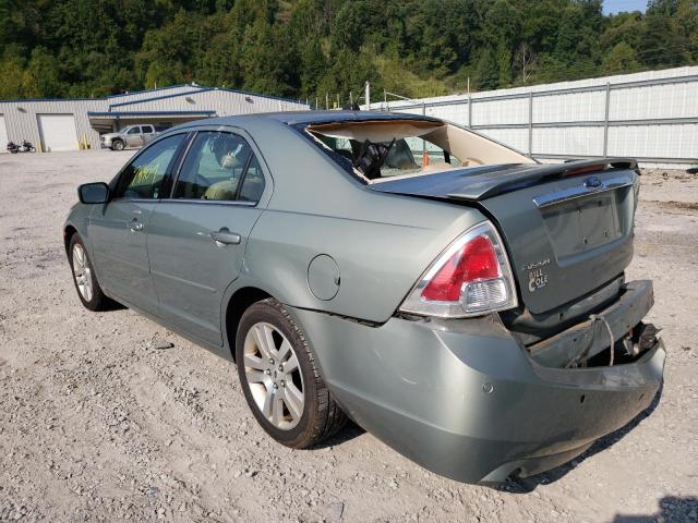 3FAHP08189R119073 - 2009 FORD FUSION SEL GREEN photo 3