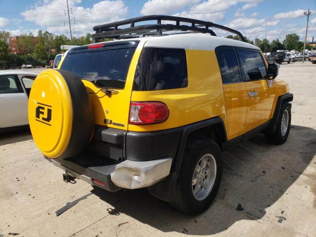 JTEZU11FX70002882 - 2007 TOYOTA FJ CRUISER YELLOW photo 4