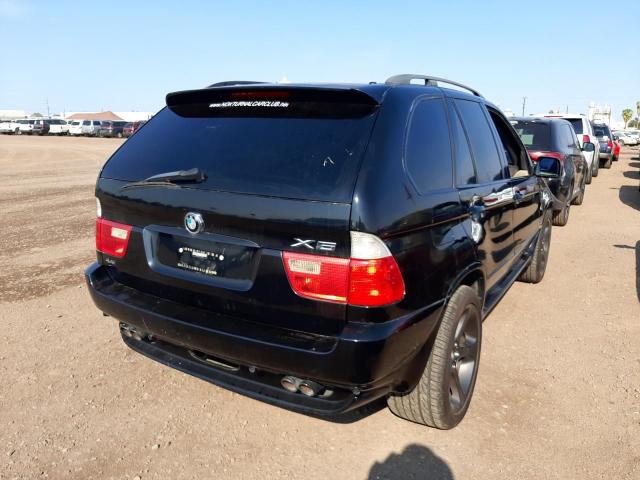 5UXFB33552LH32253 - 2002 BMW X5 4.4I BLACK photo 4