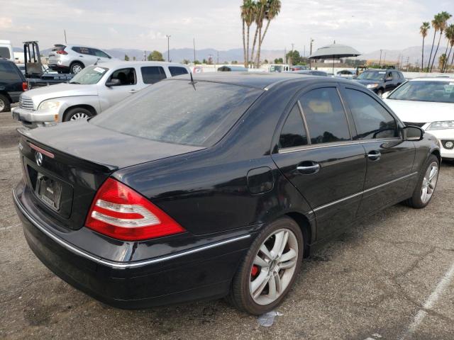 WDBRF54J26A824928 - 2006 MERCEDES-BENZ C 280 BLACK photo 4