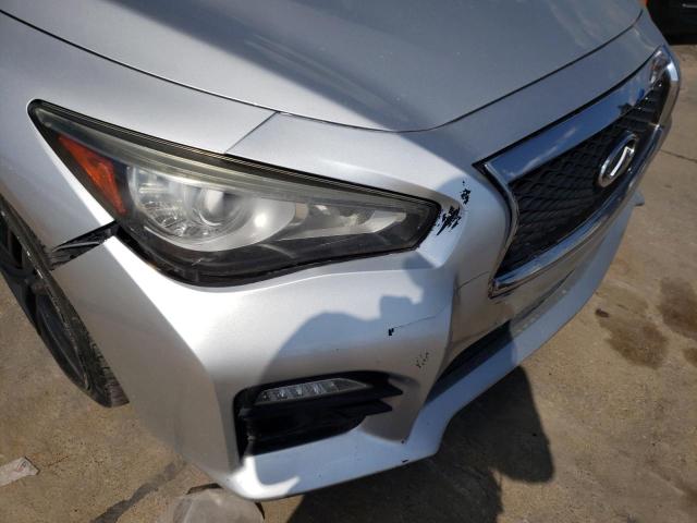 JN1AV7AP3EM690193 - 2014 INFINITI Q50 HYBRID SILVER photo 9