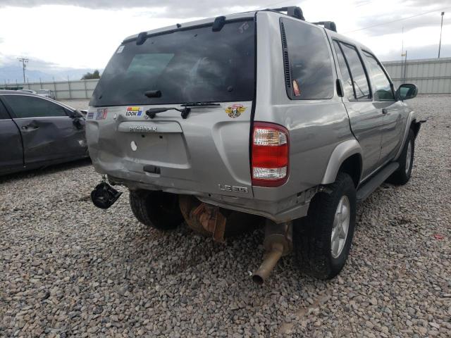 JN8DR09Y61W599795 - 2001 NISSAN PATHFINDER GRAY photo 4