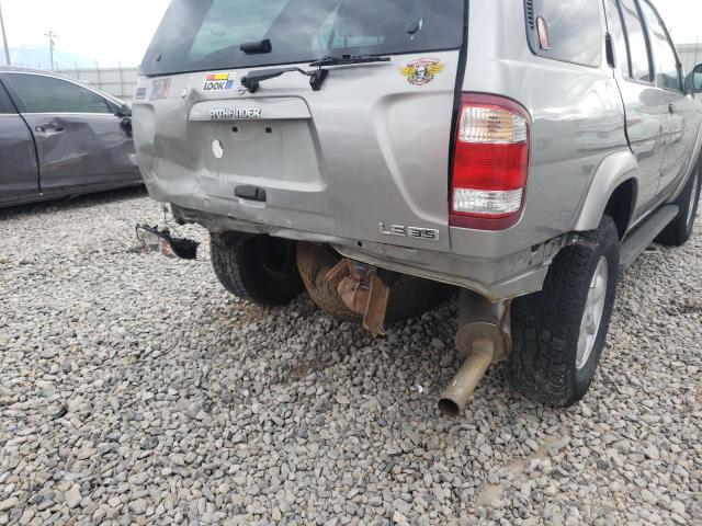 JN8DR09Y61W599795 - 2001 NISSAN PATHFINDER GRAY photo 9