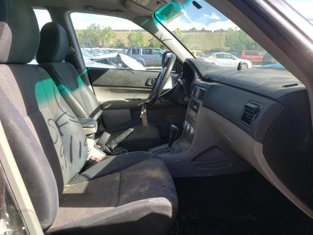 JF1SG66638H728711 - 2008 SUBARU FORESTER S GRAY photo 5