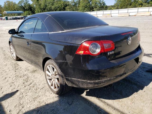 WVWFA71F67V038641 - 2007 VOLKSWAGEN EOS 2.0T L BLACK photo 3