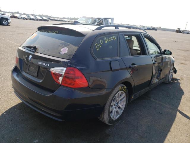 WBAVT73517FZ35884 - 2007 BMW 328 XIT BLUE photo 4