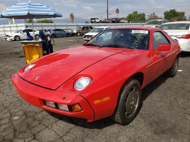 WP0JB0923ES862692 - 1984 PORSCHE 928 S RED photo 2