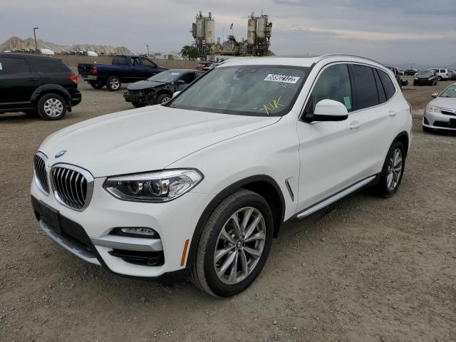 5UXTR7C53KLE96188 - 2019 BMW X3 SDRIVE3 WHITE photo 2