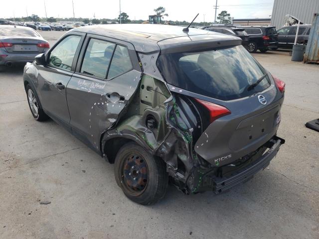 3N1CP5BV4LL554599 - 2020 NISSAN KICKS S GRAY photo 3