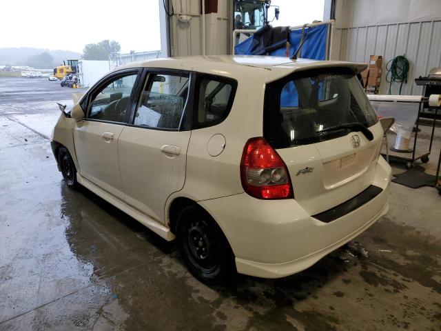 JHMGD37677S003506 - 2007 HONDA FIT S WHITE photo 3