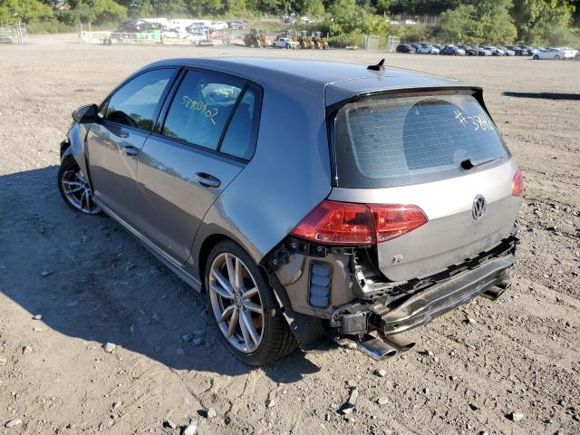 WVWVF7AU0HW069908 - 2017 VOLKSWAGEN GOLF R GRAY photo 3