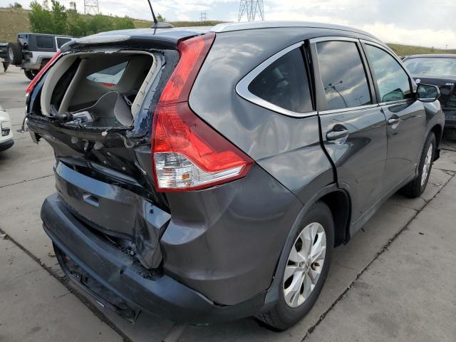 2HKRM4H77CH604897 - 2012 HONDA CR-V EXL GRAY photo 4