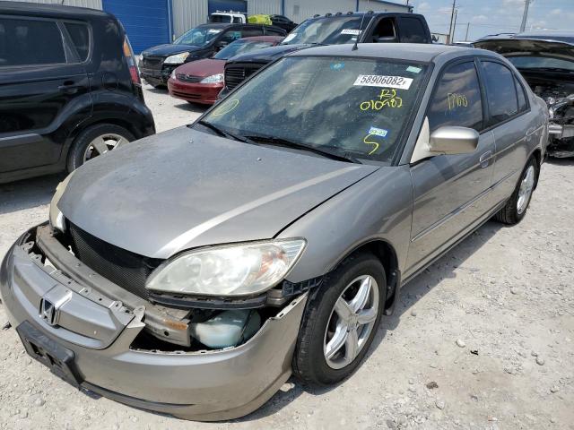 JHMES96614S010982 - 2004 HONDA CIVIC HYBR SILVER photo 2