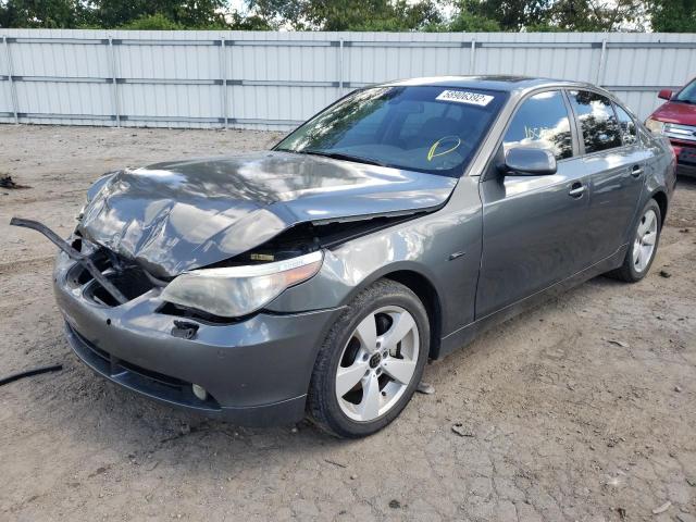 WBANF33507CW71221 - 2007 BMW 525 XI GRAY photo 2