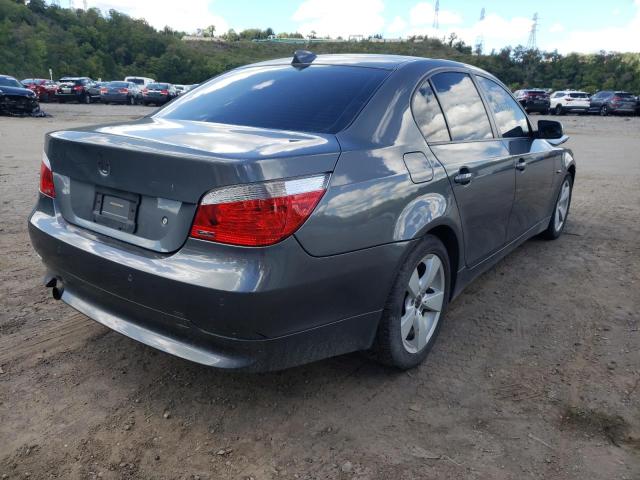 WBANF33507CW71221 - 2007 BMW 525 XI GRAY photo 4