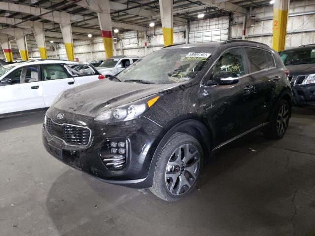 KNDPRCA66K7621522 - 2019 KIA SPORTAGE S BLACK photo 2