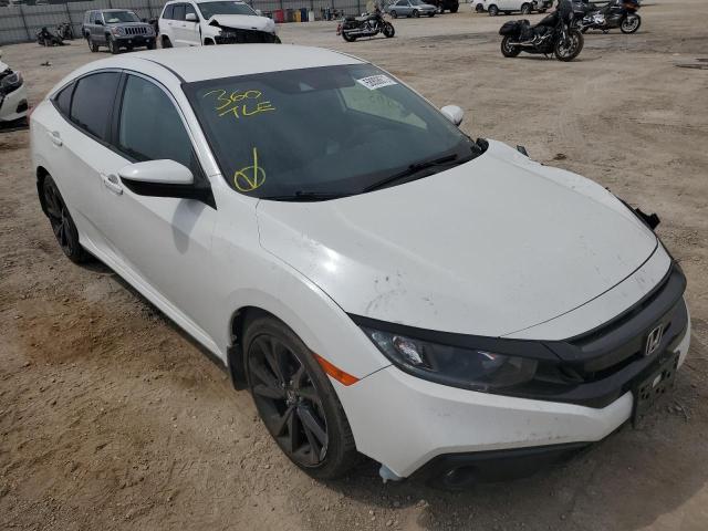 19XFC2F86KE212955 - 2019 HONDA CIVIC SPOR WHITE photo 1