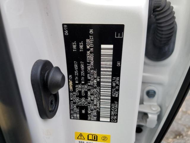 JTJBARBZ1K2215493 - 2019 LEXUS NX 300 BAS 白色 照片 10