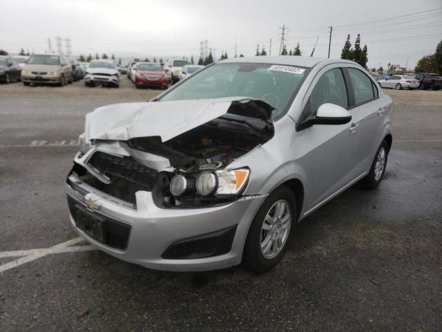 1G1JA5SH9C4170462 - 2012 CHEVROLET SONIC LS SILVER photo 2
