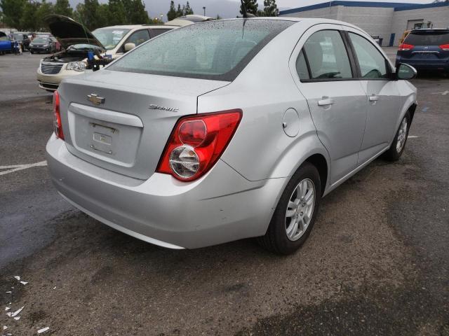 1G1JA5SH9C4170462 - 2012 CHEVROLET SONIC LS SILVER photo 4