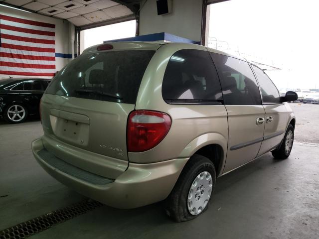 1C4GJ453X2B613384 - 2002 CHRYSLER VOYAGER LX TAN photo 4