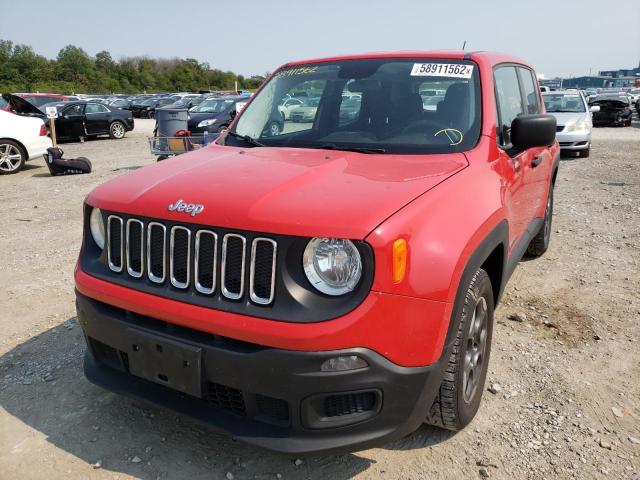 ZACCJAAT0FPC33064 - 2015 JEEP RENEGADE S RED photo 2