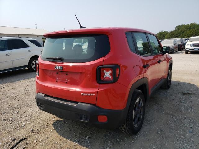 ZACCJAAT0FPC33064 - 2015 JEEP RENEGADE S RED photo 4