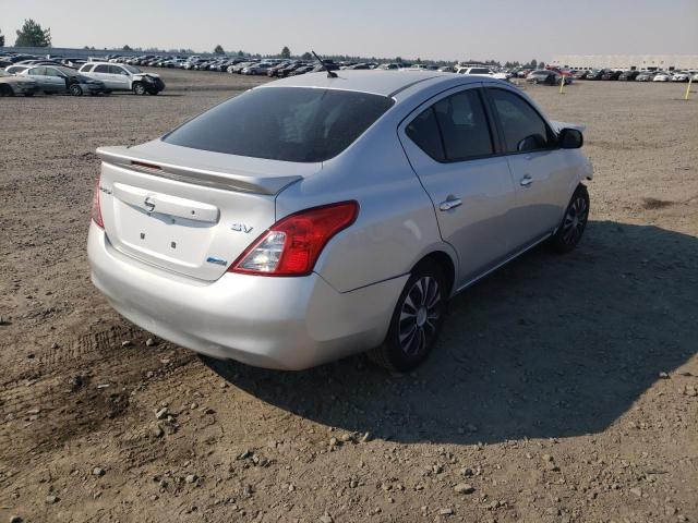 3N1CN7AP9DL857724 - 2013 NISSAN VERSA S SILVER photo 4