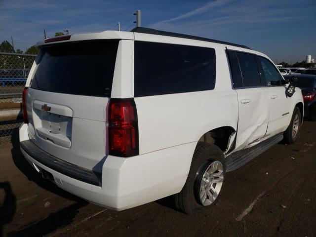 1GNSKHKC2JR277584 - 2018 CHEVROLET SUBURBAN K WHITE photo 4