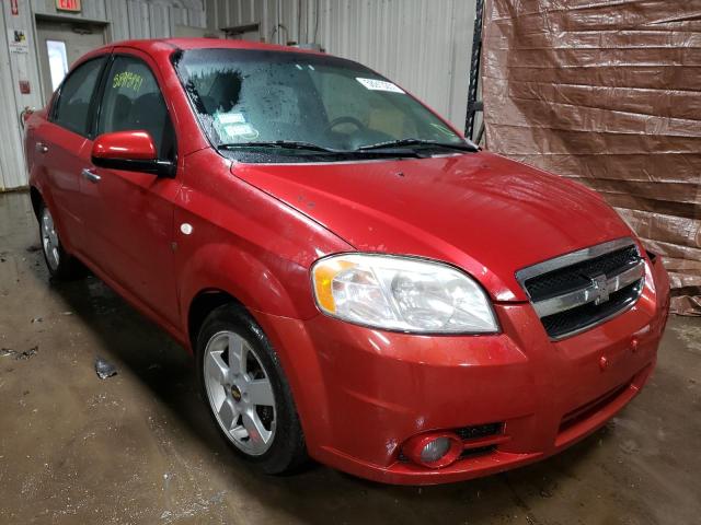 KL1TG56628B253586 - 2008 CHEVROLET AVEO LT RED photo 1