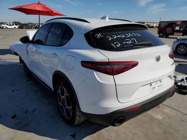 ZASPAJAN0N7D37348 - 2022 ALFA ROMEO STELVIO WHITE photo 3