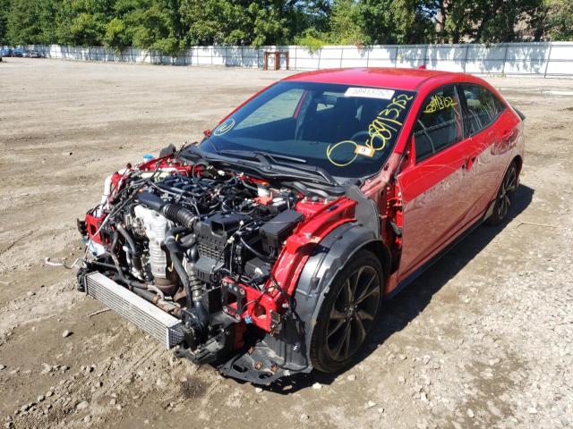 SHHFK7H42HU204640 - 2017 HONDA CIVIC SPOR RED photo 2
