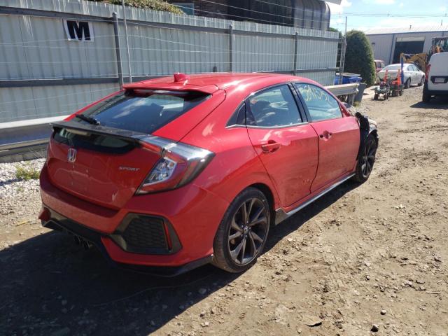 SHHFK7H42HU204640 - 2017 HONDA CIVIC SPOR RED photo 4