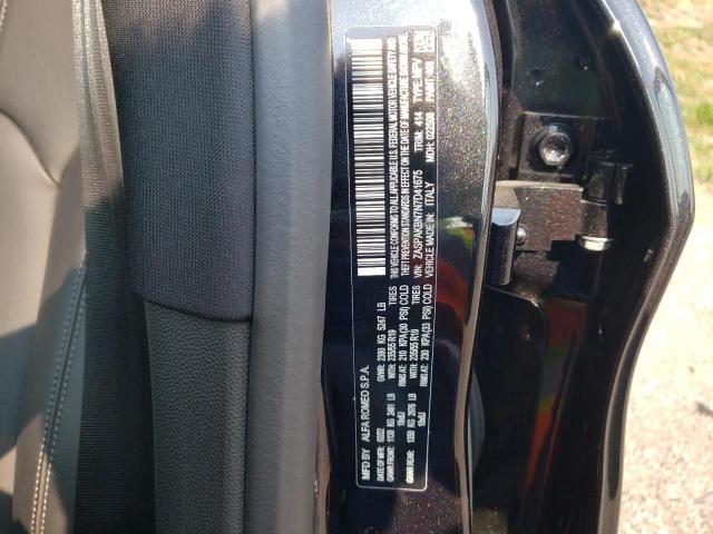 ZASPAKBN7N7D41675 - 2022 ALFA ROMEO STELVIO TI BLACK photo 10