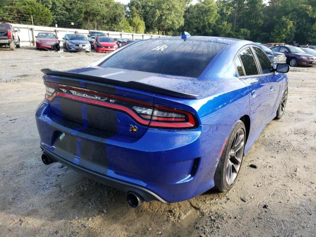 2C3CDXGJ4NH148622 - 2022 DODGE CHARGER SC BLUE photo 4