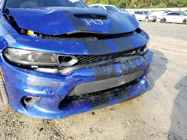 2C3CDXGJ4NH148622 - 2022 DODGE CHARGER SC BLUE photo 9