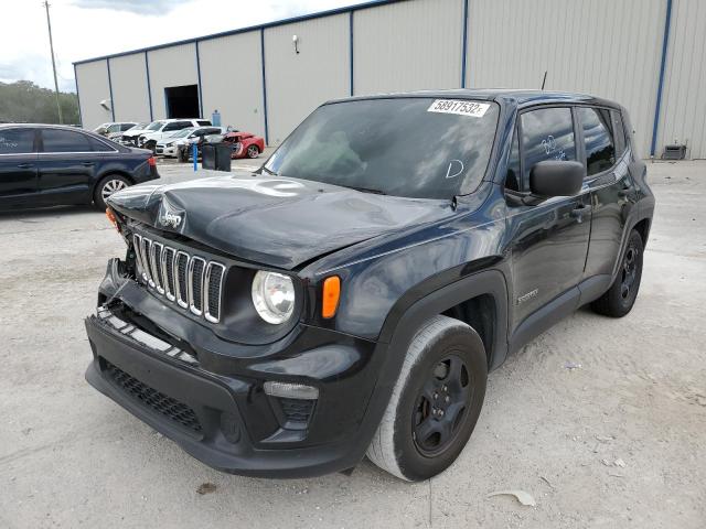 ZACNJAAB0LPL26000 - 2020 JEEP RENEGADE S BLACK photo 2