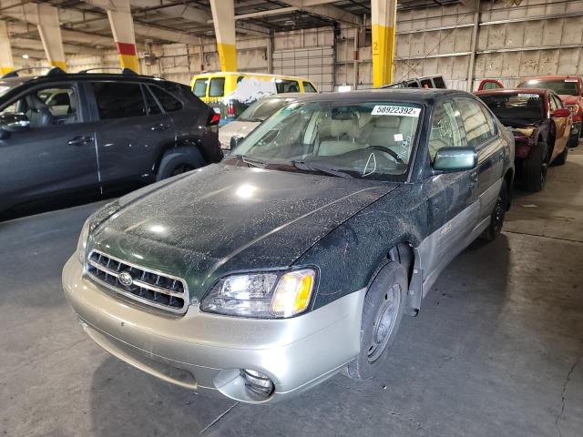 4S3BE686617202551 - 2001 SUBARU LEGACY OUT GREEN photo 2