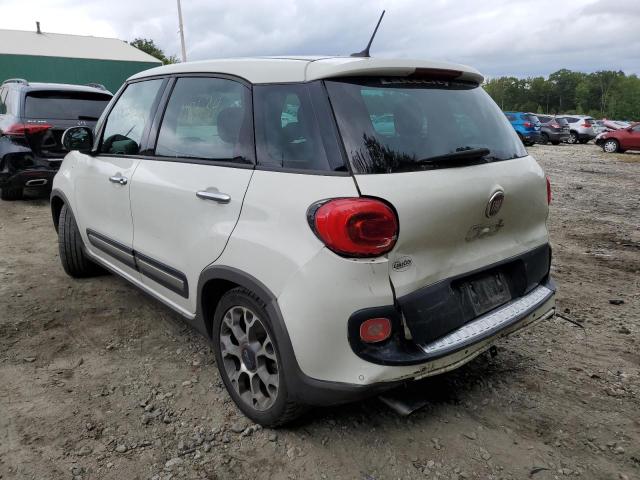 ZFBCFADH5EZ020090 - 2014 FIAT 500L TREKK WHITE photo 3