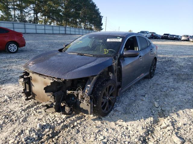 2HGFC2F85KH594465 - 2019 HONDA CIVIC SPOR 灰色 照片 2
