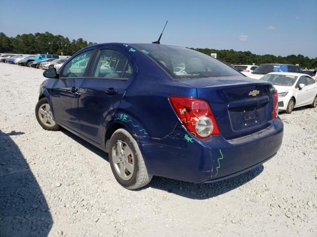 1G1JA5SH2D4151866 - 2013 CHEVROLET SONIC LS BLUE photo 3