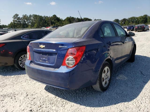 1G1JA5SH2D4151866 - 2013 CHEVROLET SONIC LS BLUE photo 4