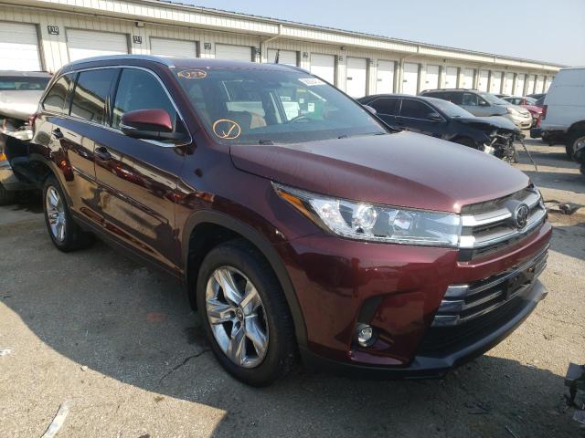 5TDDZRFH8KS726701 - 2019 TOYOTA HIGHLANDER BURGUNDY photo 1