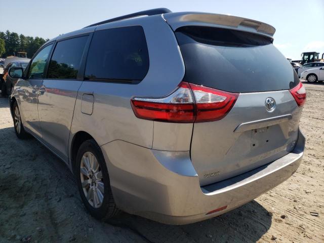 5TDJK3DC9FS115657 - 2015 TOYOTA SIENNA LE GRAY photo 3