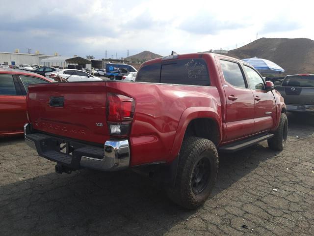 3TMAZ5CN6NM172696 - 2022 TOYOTA TACOMA DOU 红色 照片 4